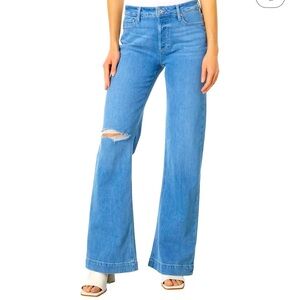 Paige Denim Peace Out Destructed Flair Jeans